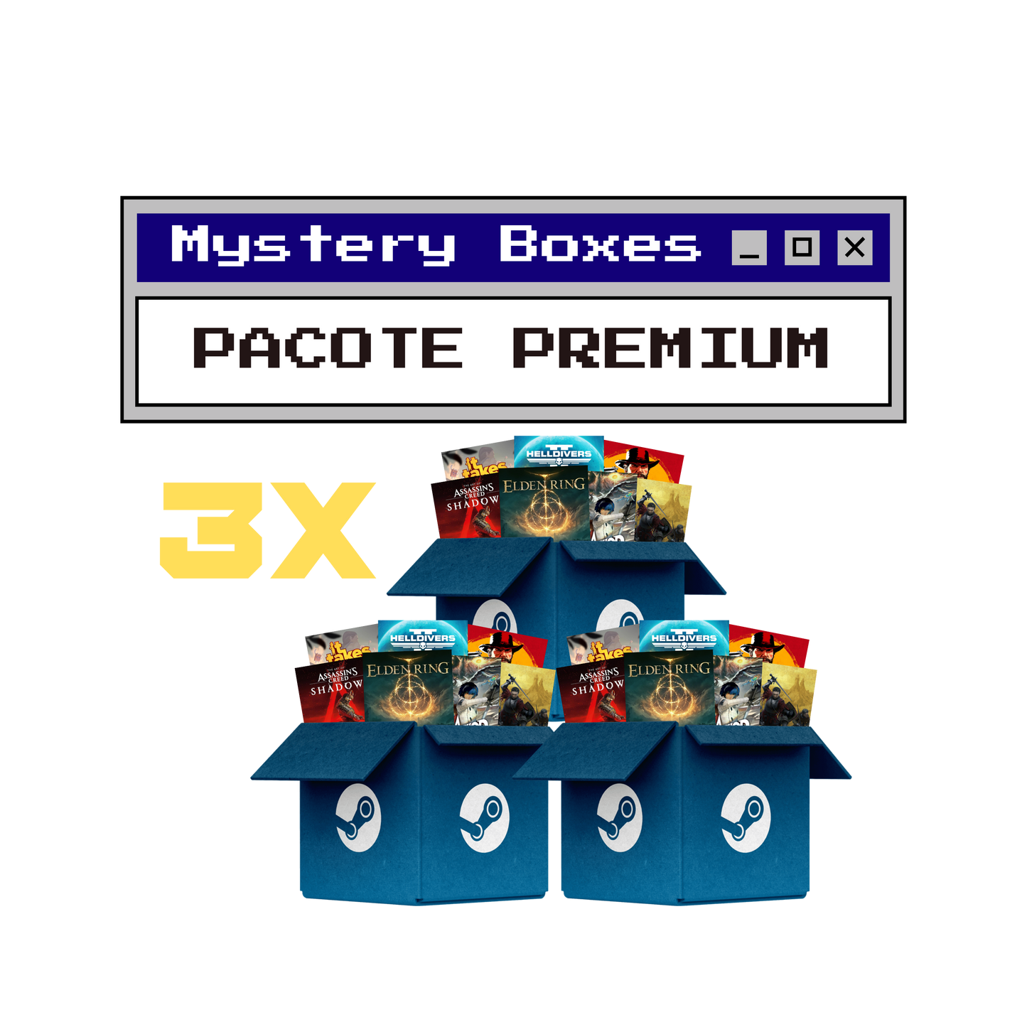 Kit 3 Mystery Boxes PREMIUM