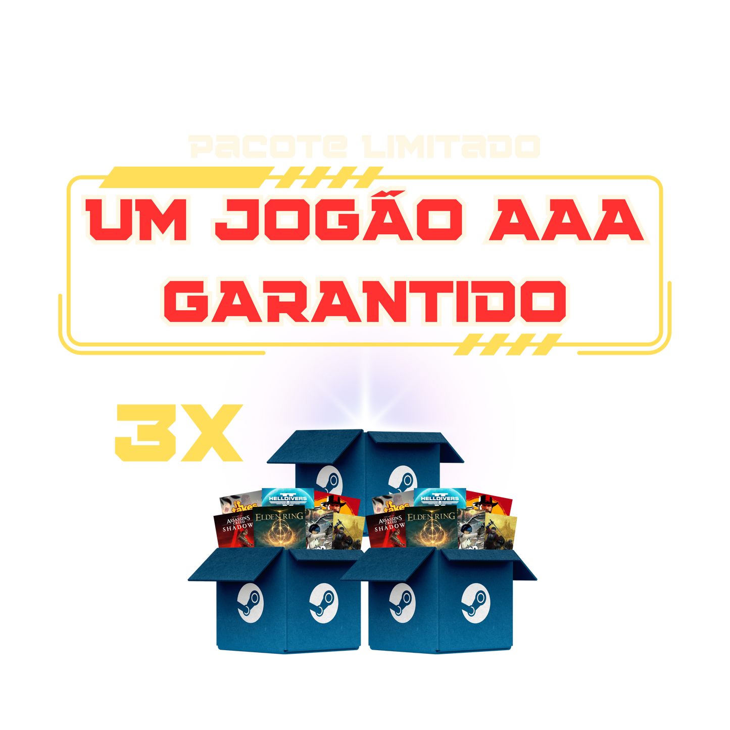 Kit 3 Mystery Boxes de Alto Nível