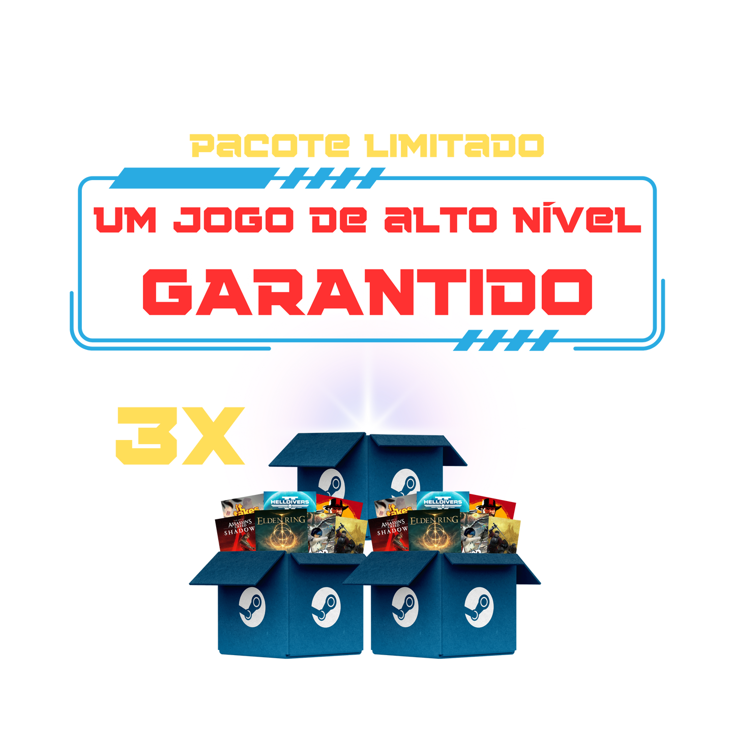Kit 3 Mystery Boxes de Alto Nível